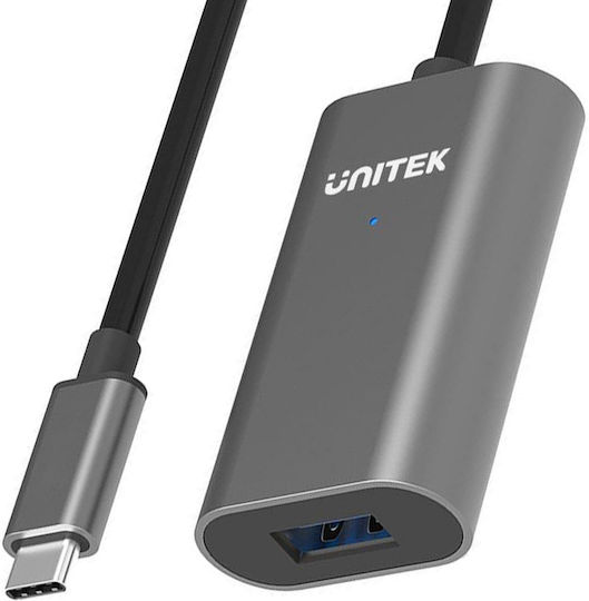 Unitek USB 3.1 Cable USB-C male - USB-A female Black 5m (U304A)