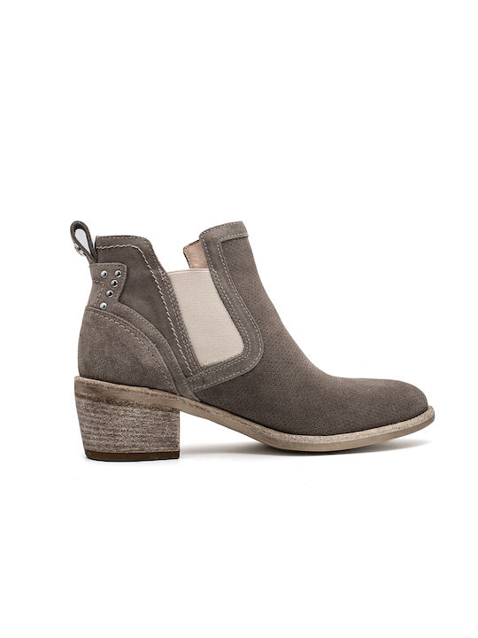 Nerogiardini Suede Women's Ankle Boots Gray