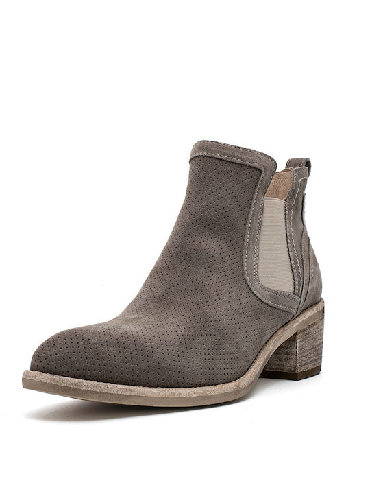 Wildleder Stiefeletten Damen Gray