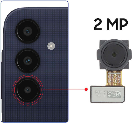 Clappio 2MP Makroobjektiv Rückkamera Samsung Galaxy A25 5G Schwarz