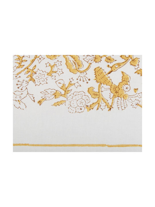 Beliani Sofa Cushion from 100% Cotton Yellow 45x45cm
