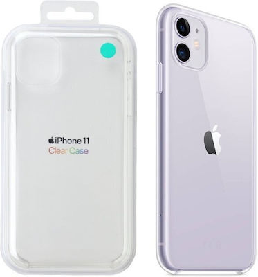 Apple Umschlag Rückseite Silikon Transparent (iPhone 11)