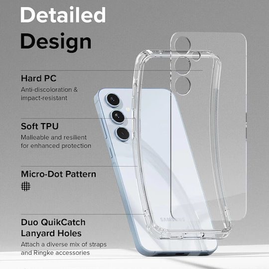 Ringke Fusion Back Cover Σιλικόνης / Πλαστικό Διάφανο (Galaxy A55)