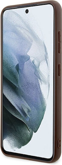 Guess Umschlag Rückseite Leder Braun (Samsung S24 Plus)