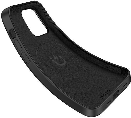 Hoco Pure Series Back Cover Σιλικόνης Μαγνητικό Μαύρο (iPhone 15)
