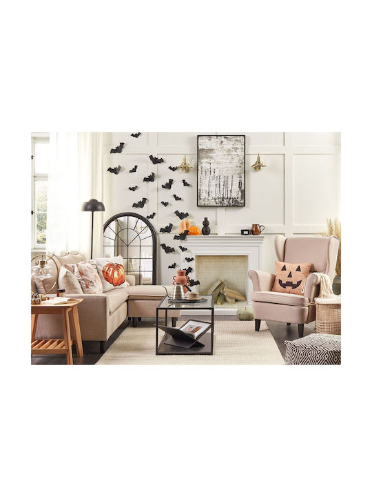 Beliani Διακοσμητική Μαξιλαροθήκη από Βελούδο Beige 45x45εκ.
