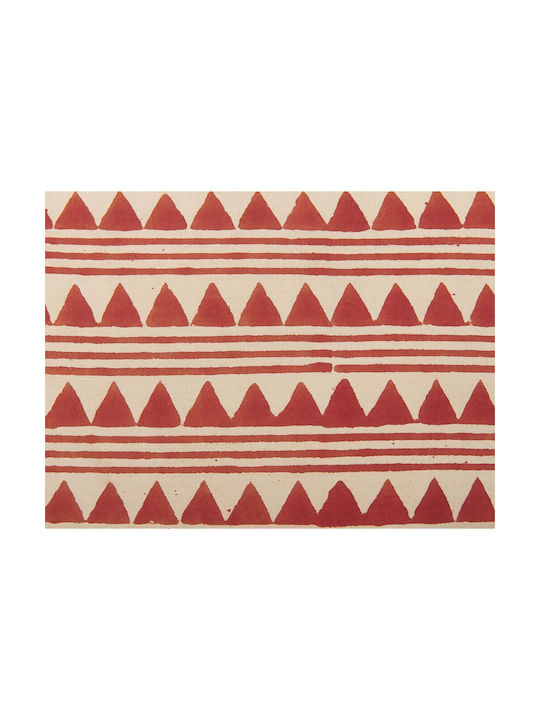 Beliani Sofa-Kissen aus 100% Baumwolle Rote 45x45cm