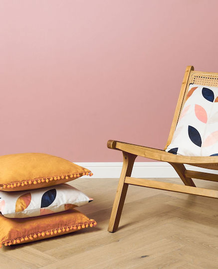 Beliani Sofa-Kissen aus Samt Weiß 45x45cm