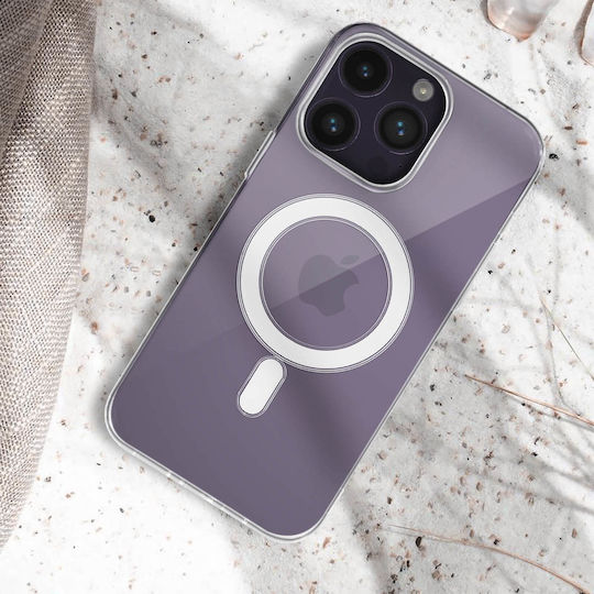 Swissten Umschlag Rückseite Kunststoff Transparent (iPhone 14 Pro Max)