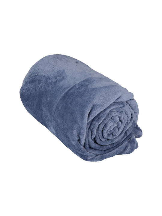 Arti Casa Blanket Fleece Double 200x150cm. Blue