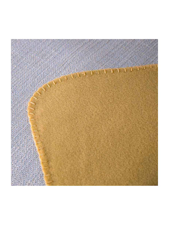 Fleece Decke Einzeln 170x130cm Gelbe