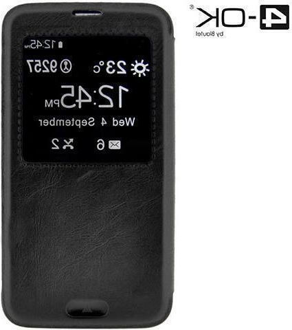 4-OK Book Synthetic Leather Black (Galaxy S6)