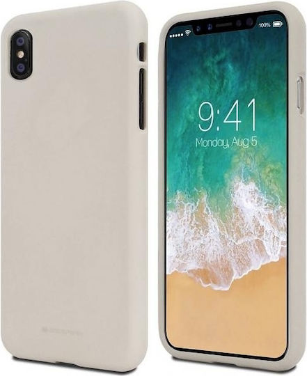 Mercury Soft Back Cover Silicon Bej (Xperia 10)