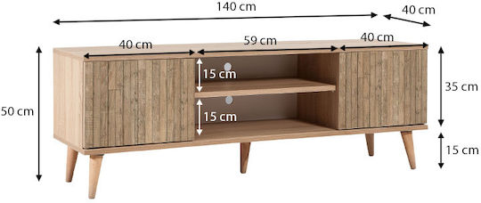Stand TV Soho Sonoma L140xA40xÎ50cm