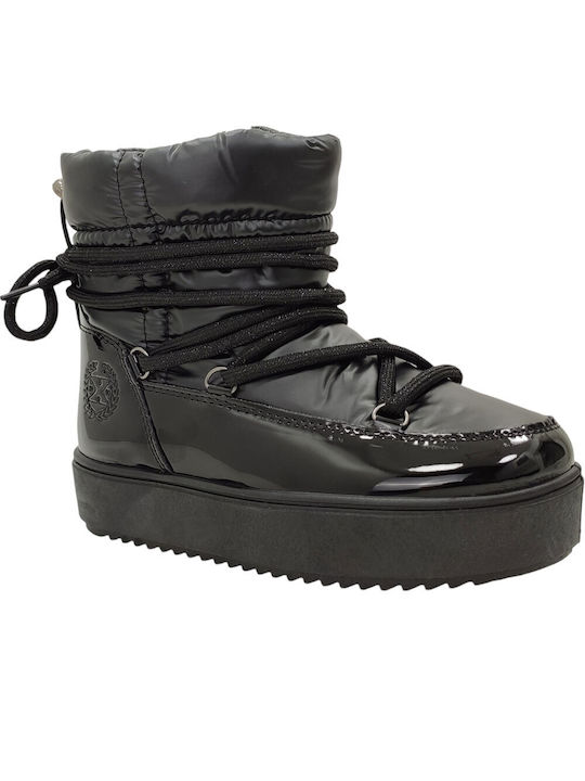 Xti Kids PU Leather Boots with Zipper Black