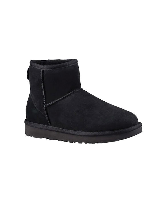 Ugg Australia Classic Mini Ii Kids Leather Boots Black