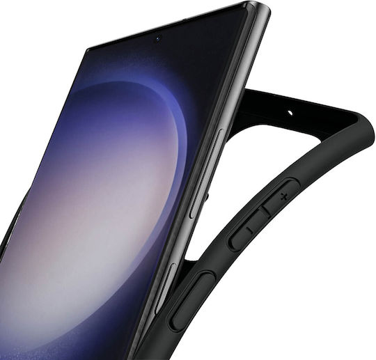 3MK Matt Back Cover Σιλικόνης 1.2mm Μαύρο (Galaxy S23 Ultra)