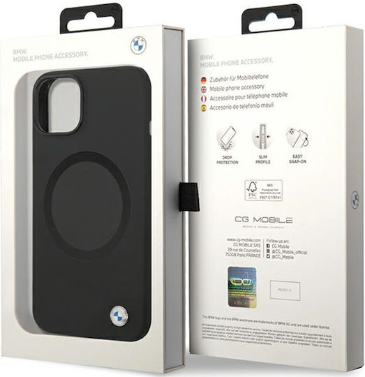 BMW Задна корица Силикон Черен (Apple iPhone 14)
