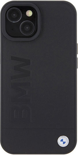 BMW Back Cover Δερμάτινο Μαύρο (iPhone 15 Plus)