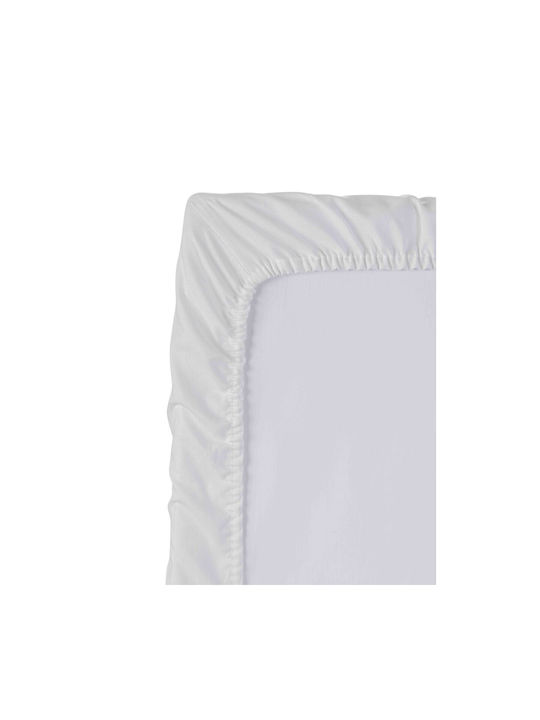 Mi bollito Baby Sheet Crib Cotton Fitted White 60x60cm