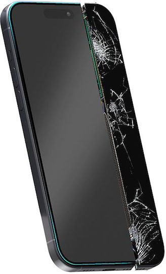Crong 7D Nano Flexible 0.3mm Full Face Tempered Glass Μαύρο (iPhone 14 Pro Max)