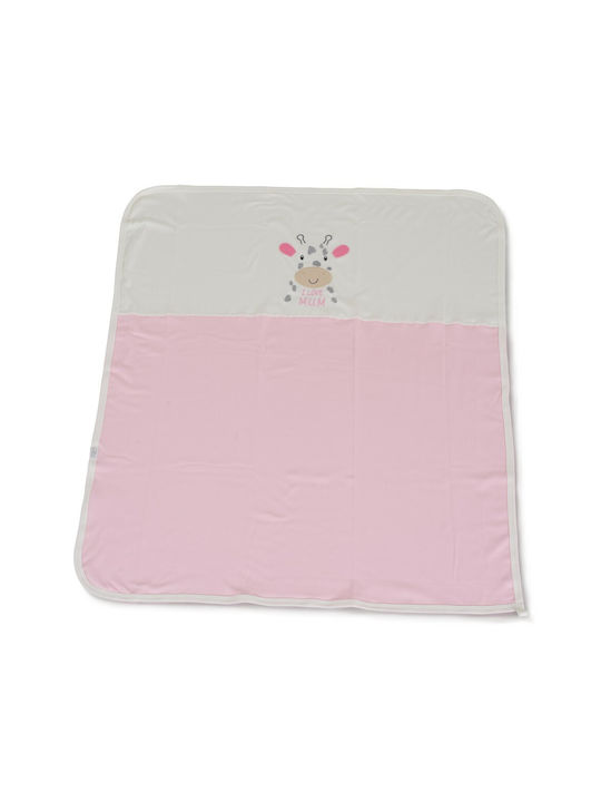 Cangaroo Decke Wickeltücher für Kinderzimmer Baumwolle Rosa Pink 90x100cm