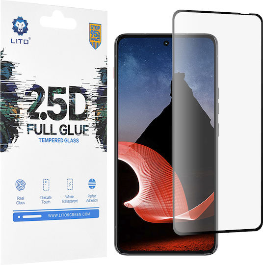 Lito 2.5D Full Glue Full Face Tempered Glass Black (Motorola ThinkPhone)