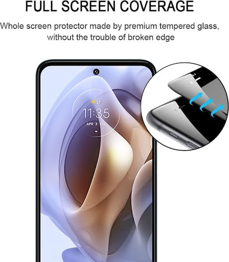 Full Glue Full Face Tempered Glass (Moto G31)