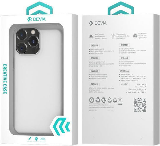 Devia Natural Umschlag Rückseite Silikon Transparent (iPhone 14 Pro Max)
