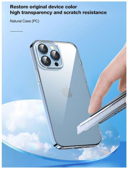 Devia Natural Umschlag Rückseite Silikon Transparent (iPhone 14 Pro Max)