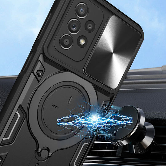Techsuit Back Cover Metallic Black (Galaxy A52 / A52s)