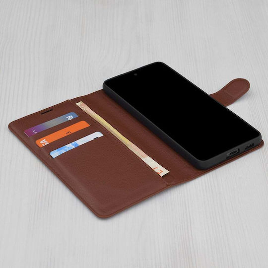 Techsuit Book Δερμάτινο Καφέ (Realme GT 6 / GT 6T)