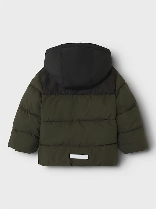 Kids' Casual Jacket with Hood Olive