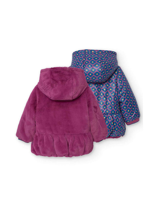 Boboli Kids Casual Jacket Double Sided Bordeaux