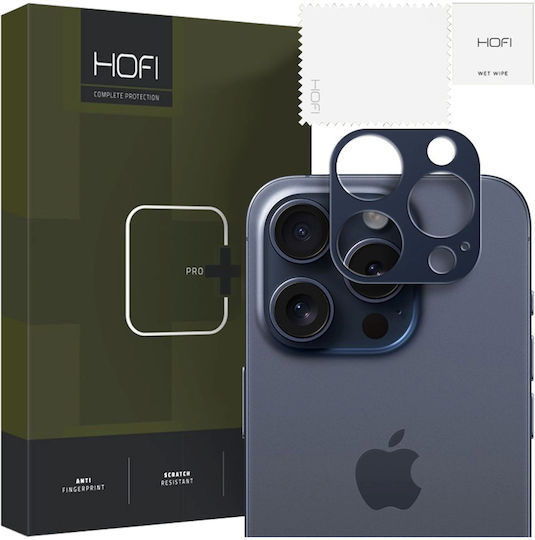 Hofi Alucam Pro+ Προστασία Κάμερας Μεταλλικό Πλαίσιο Μπλε για το iPhone 15 Pro / 15 Pro Max