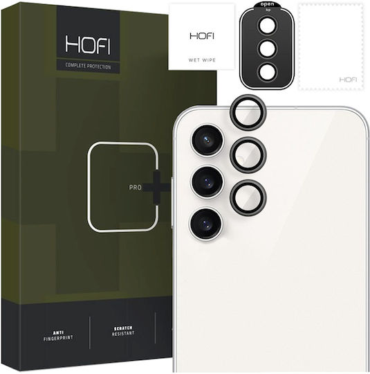 Hofi CamRing PRO+ Προστασία Κάμερας Tempered Glass Μαύρο για το Galaxy S23 FE