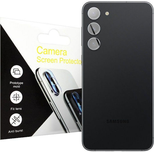 Προστασία Κάμερας Tempered Glass Μαύρο για το Galaxy S23 / S23 Plus