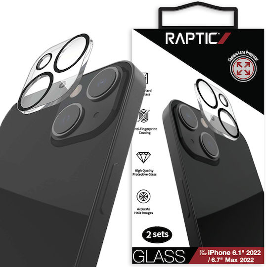 X-Doria Raptic Camera Protection Tempered Glass Transparent for the iPhone 14 / 14 Plus