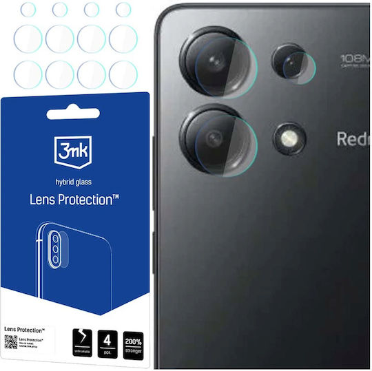3MK Lens Προστασία Κάμερας Μεμβράνη Διάφανο για το Redmi Note 13 4G