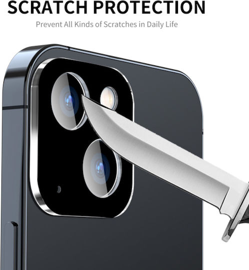 Techsuit Full Kameraschutz Gehärtetes Glas Black für das iPhone 15