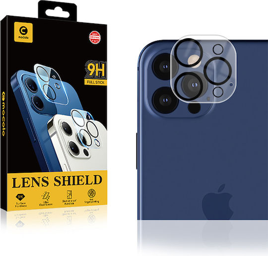 Mocolo Camera Lens Tempered Glass Προστασία Κάμερας Tempered Glass Μαύρο για το iPhone 12 Pro Max