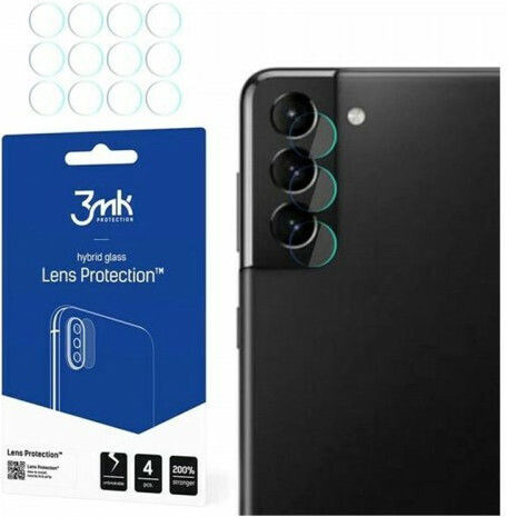 3MK Lens Flexible Glass Προστασία Κάμερας Tempered Glass Διάφανο για το Galaxy S21 5G