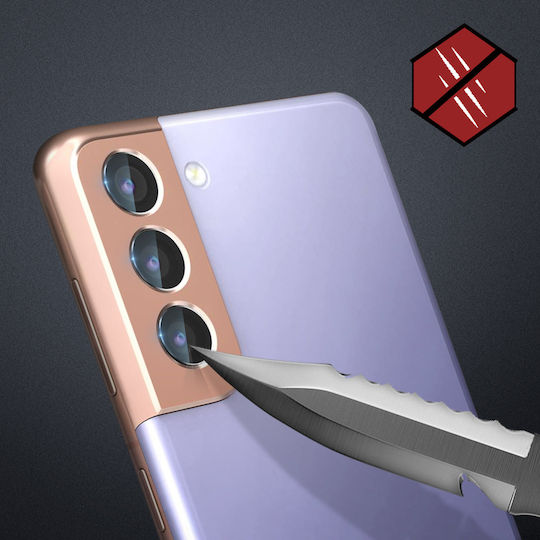 3MK Lens Flexible Glass Προστασία Κάμερας Tempered Glass Διάφανο για το Galaxy S21 5G