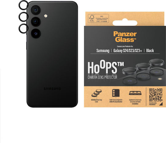 PanzerGlass Hoops Προστασία Κάμερας Tempered Glass Μαύρο για το Samsung S24