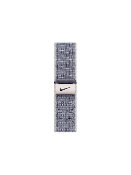 Apple Nike Sport Loop 46mm Strap Fabric Grey/Blue (Apple Watch 44, 45, 46, 49mm)