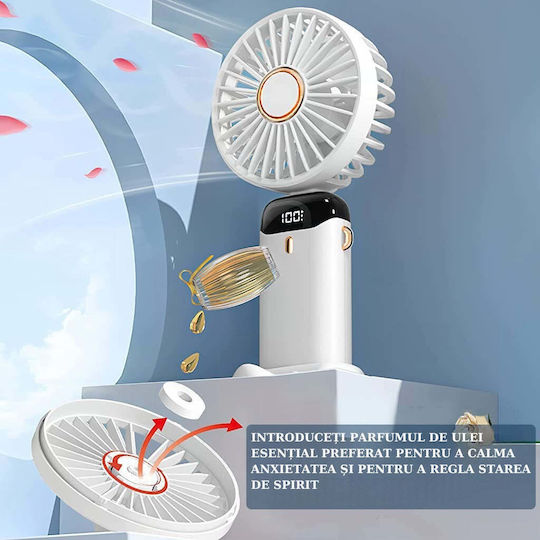 Ventilator De Mână USB Pliabil Alb