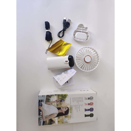Ventilator De Mână USB Pliabil Alb