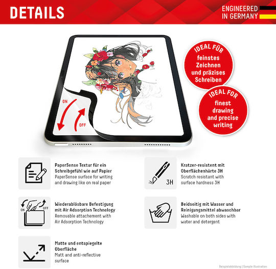 Displex Screen Protector (iPad 2019/2020/2021 10.2" - iPad 2019/2020/2021 10.2") Negru