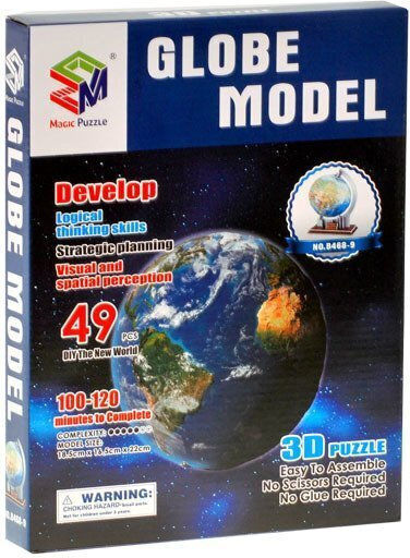 3d Spatial Globe Puzzle 49 Pieces Globe Puzzle Za0936