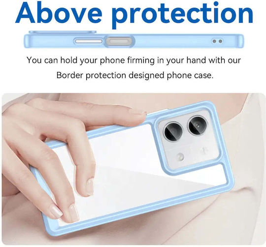 Hurtel Back Cover Plastic cu Curea Albastru (Redmi Note 13 Pro+)